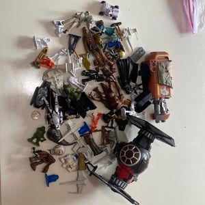 Assorted toy bag action figures star wars